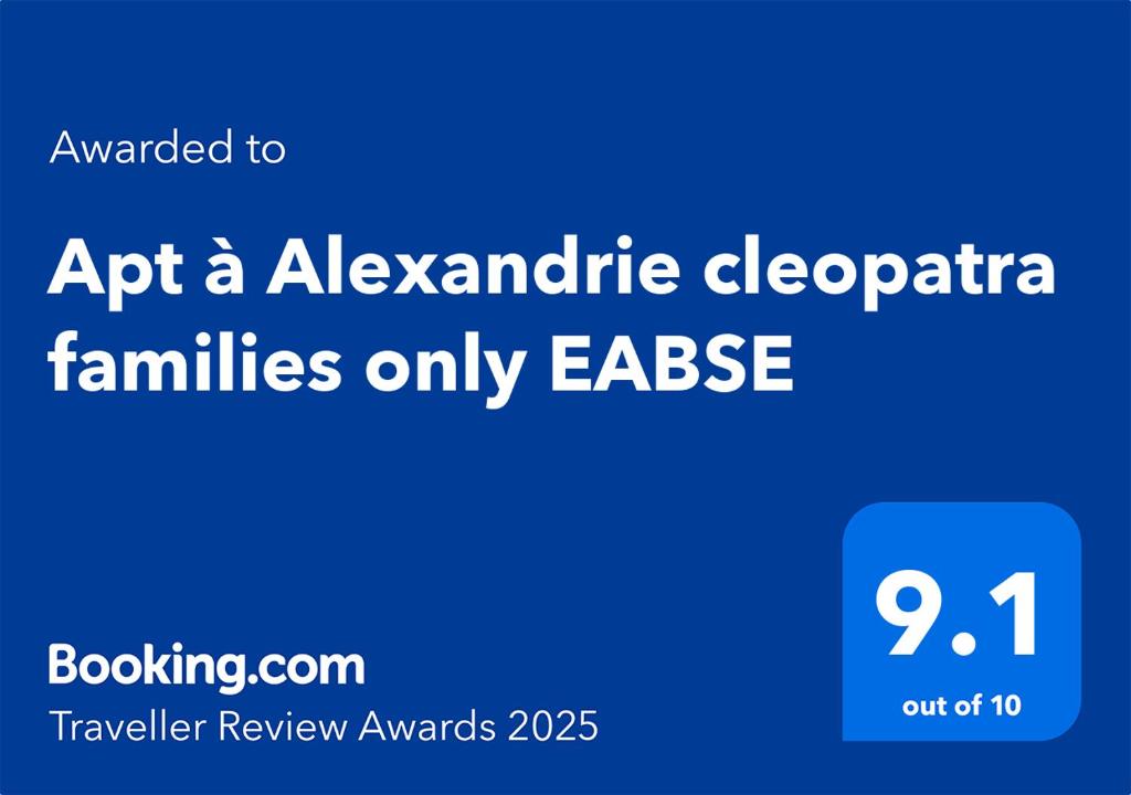 Apt à Alexandrie cleopatra families only EABSE