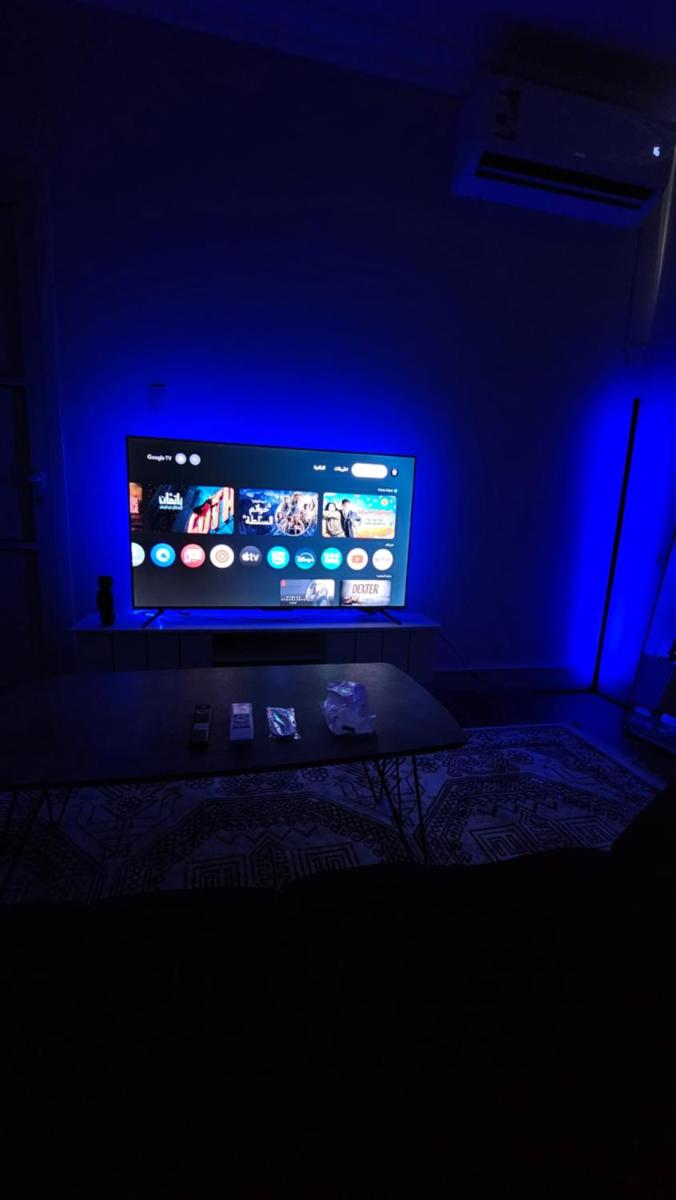 شقة بريق - غرفة نوم مريحة وصالة انيقة Breeq Apartment