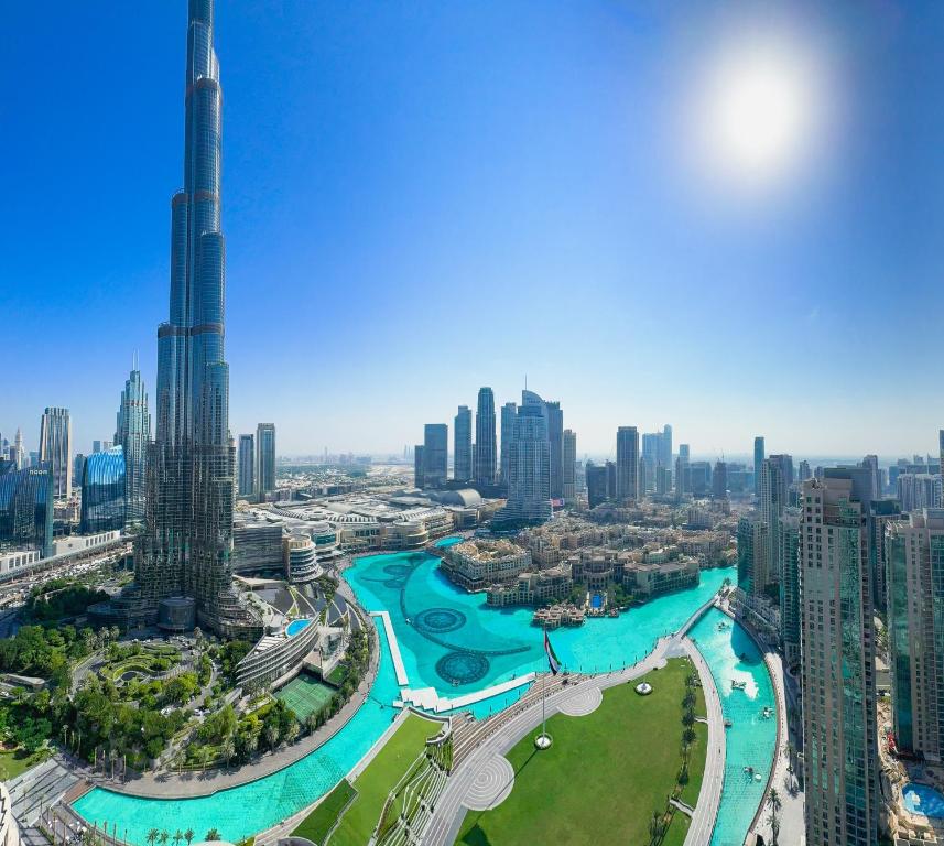GRANDE SIGNATURE RESIDENCES 2BR – Private Fountain Show every night and Burj Khalifa view at 38th floor for 6ppl