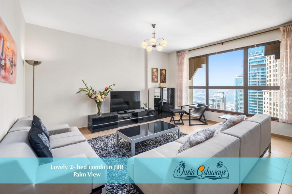Lovely 2-bed condo in JBR – 5 mins from beach – Palm View!