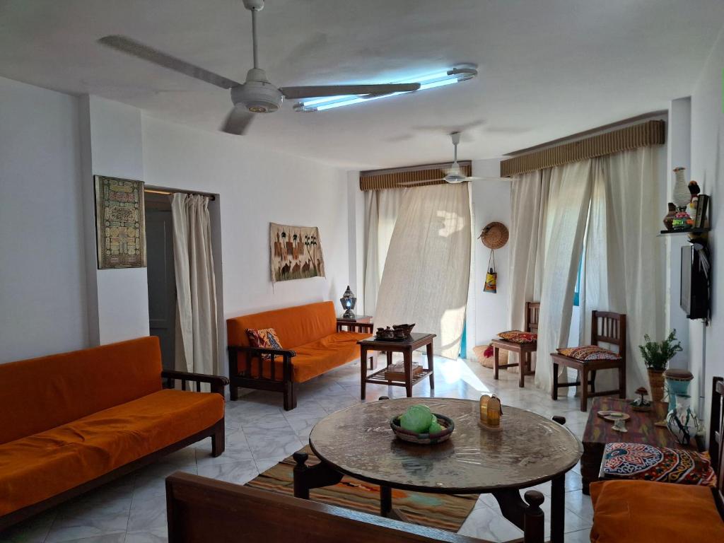 2 bedroom challet with private garden at Riviera beach resort Ras Sudr,Families only
