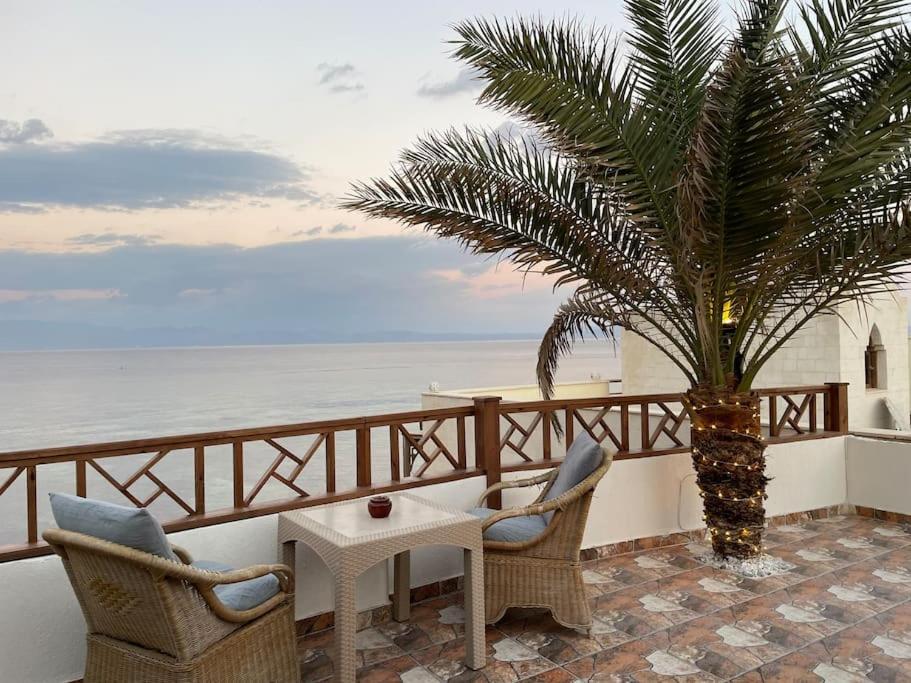 Beach front studio with huge roof top terrace