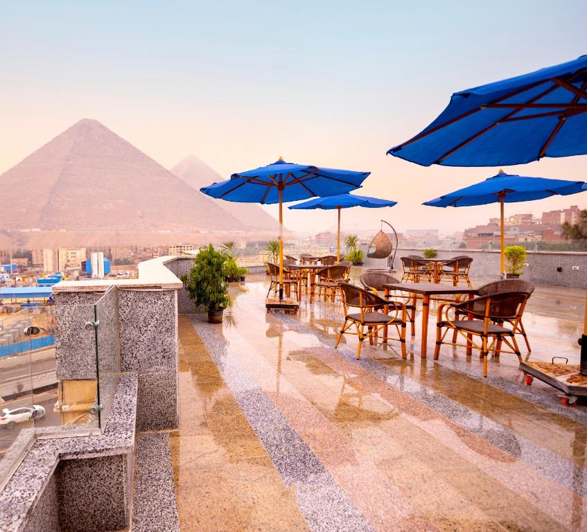 Blue Pyramids Eyes Hotel