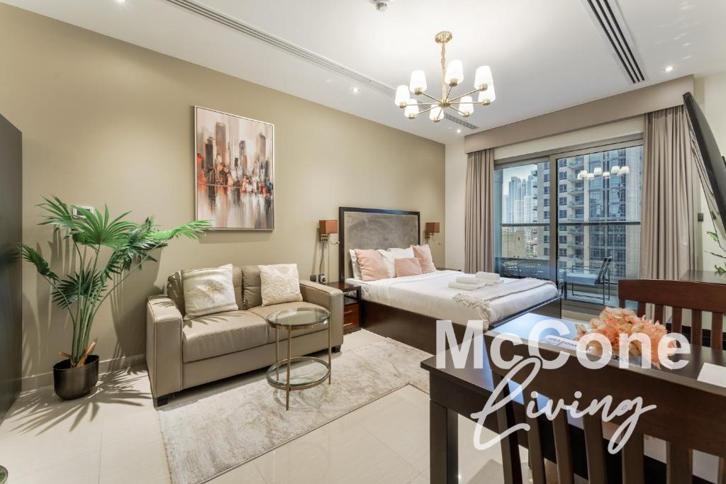Cozy Studio in Downtown with Burj Khalifa View