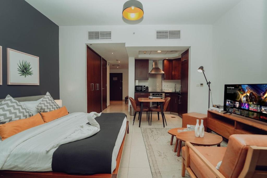 Elegant Studio Downtown 5 Minute Walk to Burj Khalifa & Dubai Mall