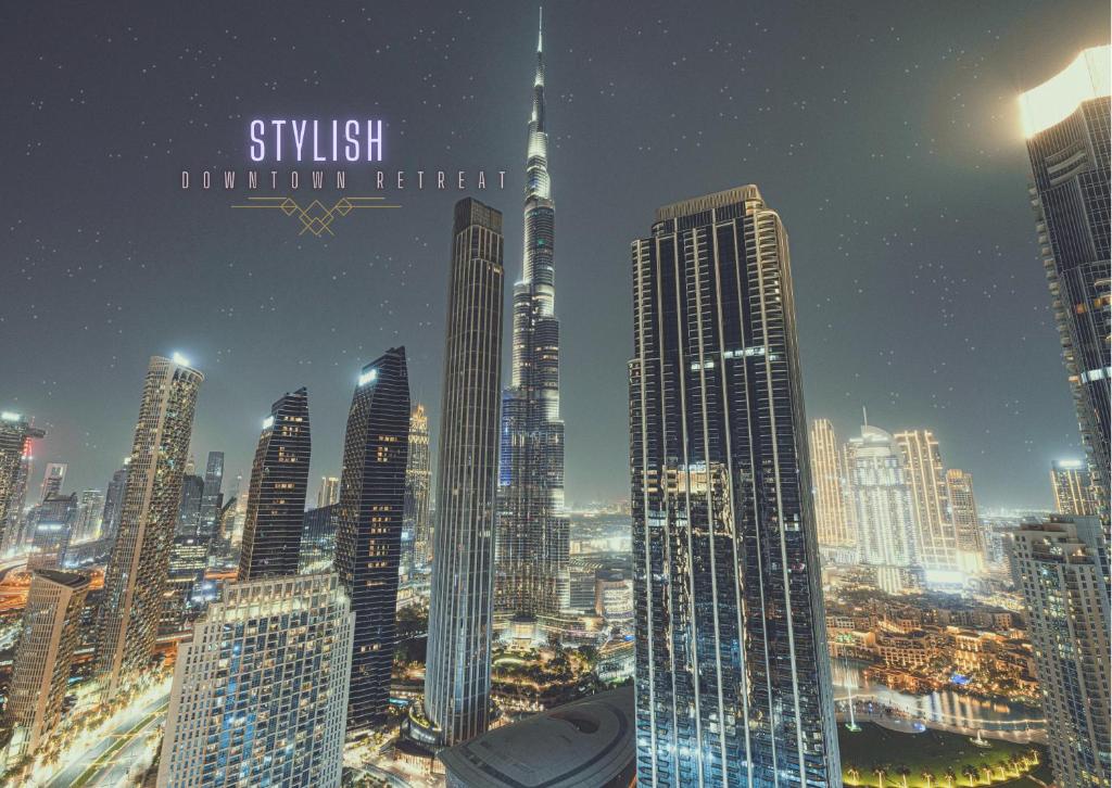 Stylish Downtown Retreat, Opera & Burj Khalifa View
